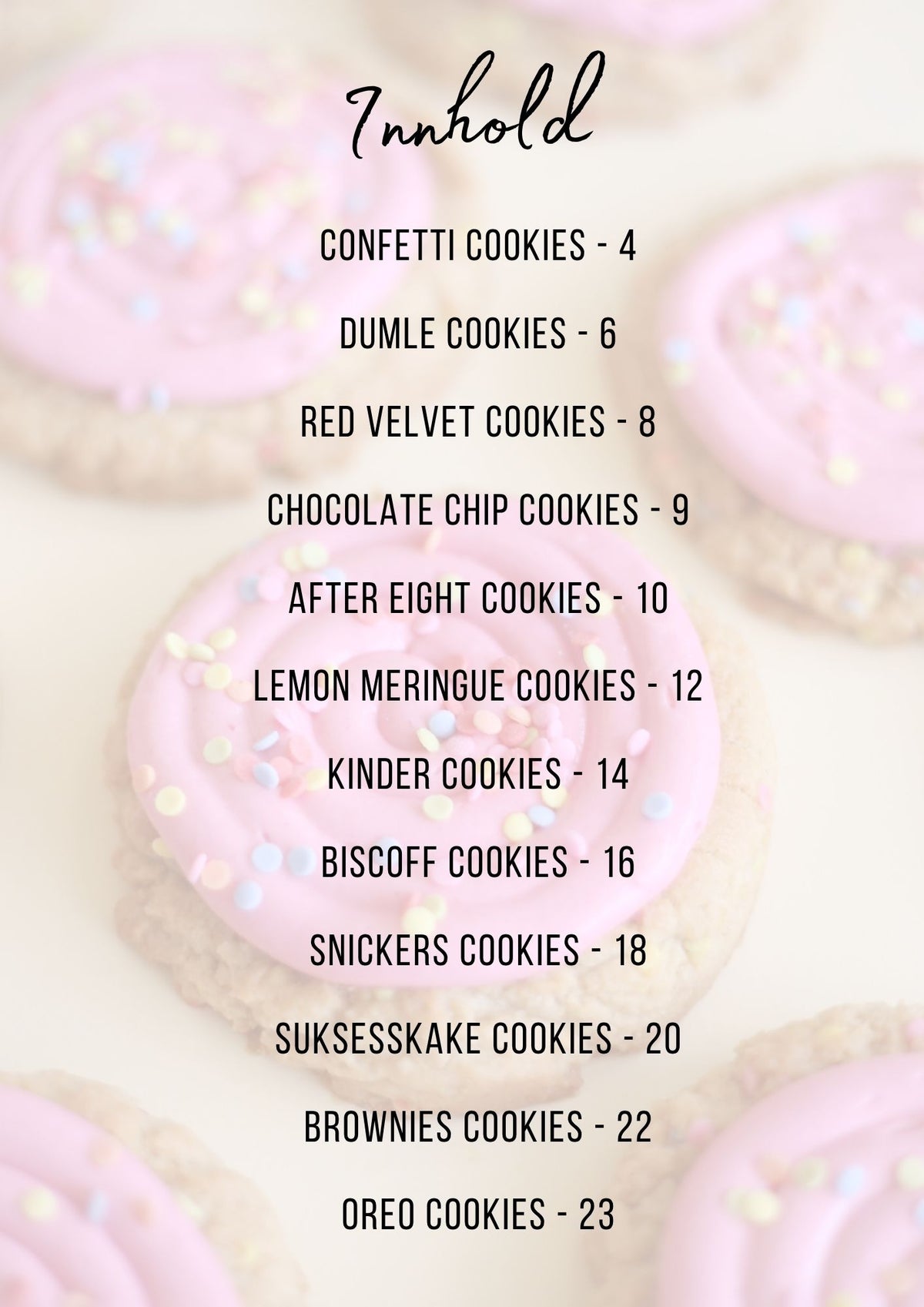 Cookie Collection - Digitalt hefte