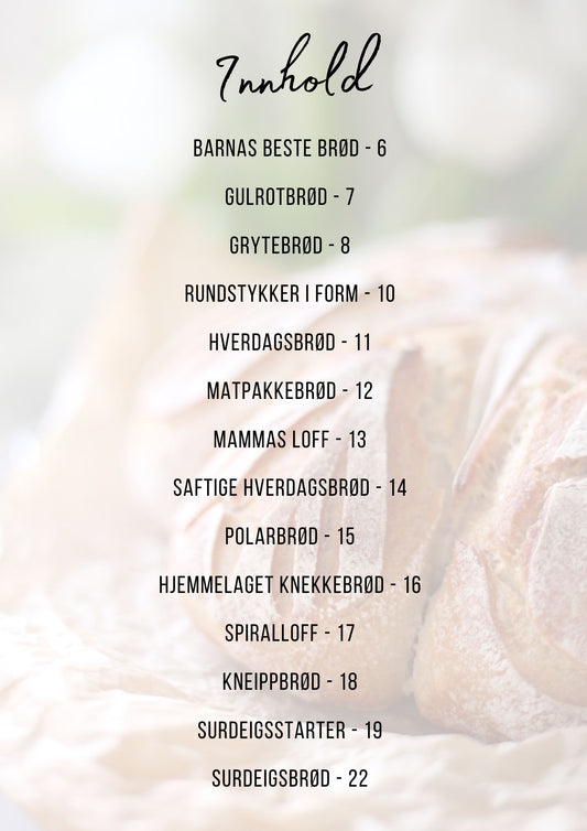 Mine Beste Brød - Digitalt Hefte