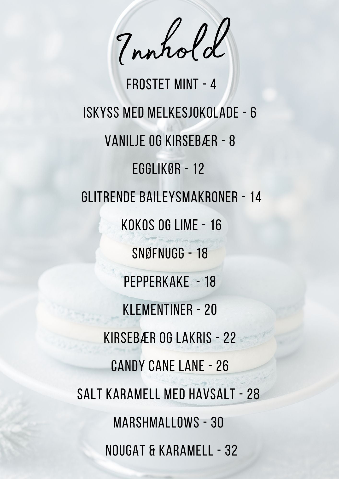 Franske Makroner Vinterdrøm Digitalt Hefte