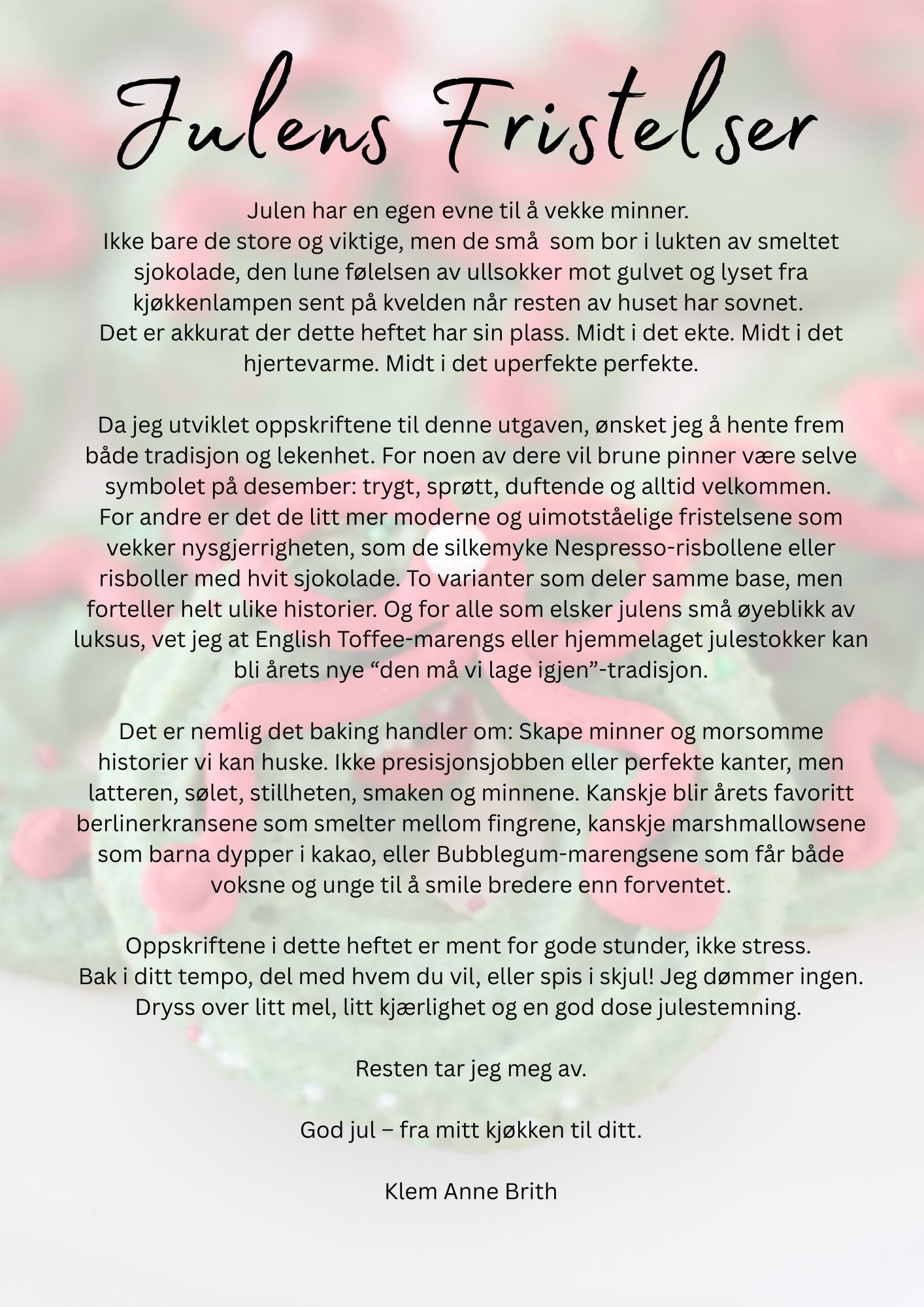 Julens Fristelser - Hefte