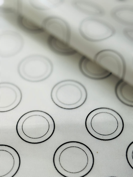 2 bakematter med print for franske makroner 30x40 cm